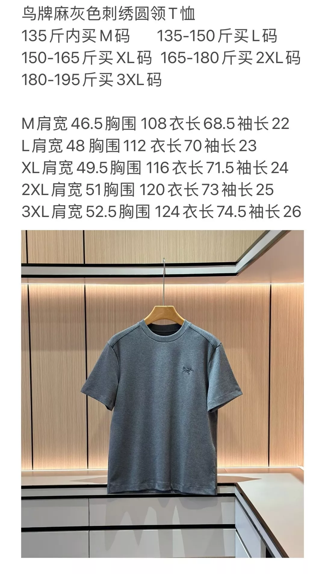 아크테릭스 자수 로고 포인트 크루넥 반소매 티셔츠 상세 이미지 67