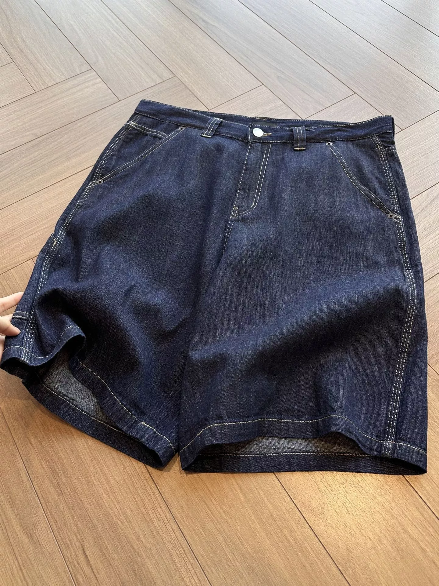 프라다 딥블루 데님 쇼트 팬츠 상세 이미지 29