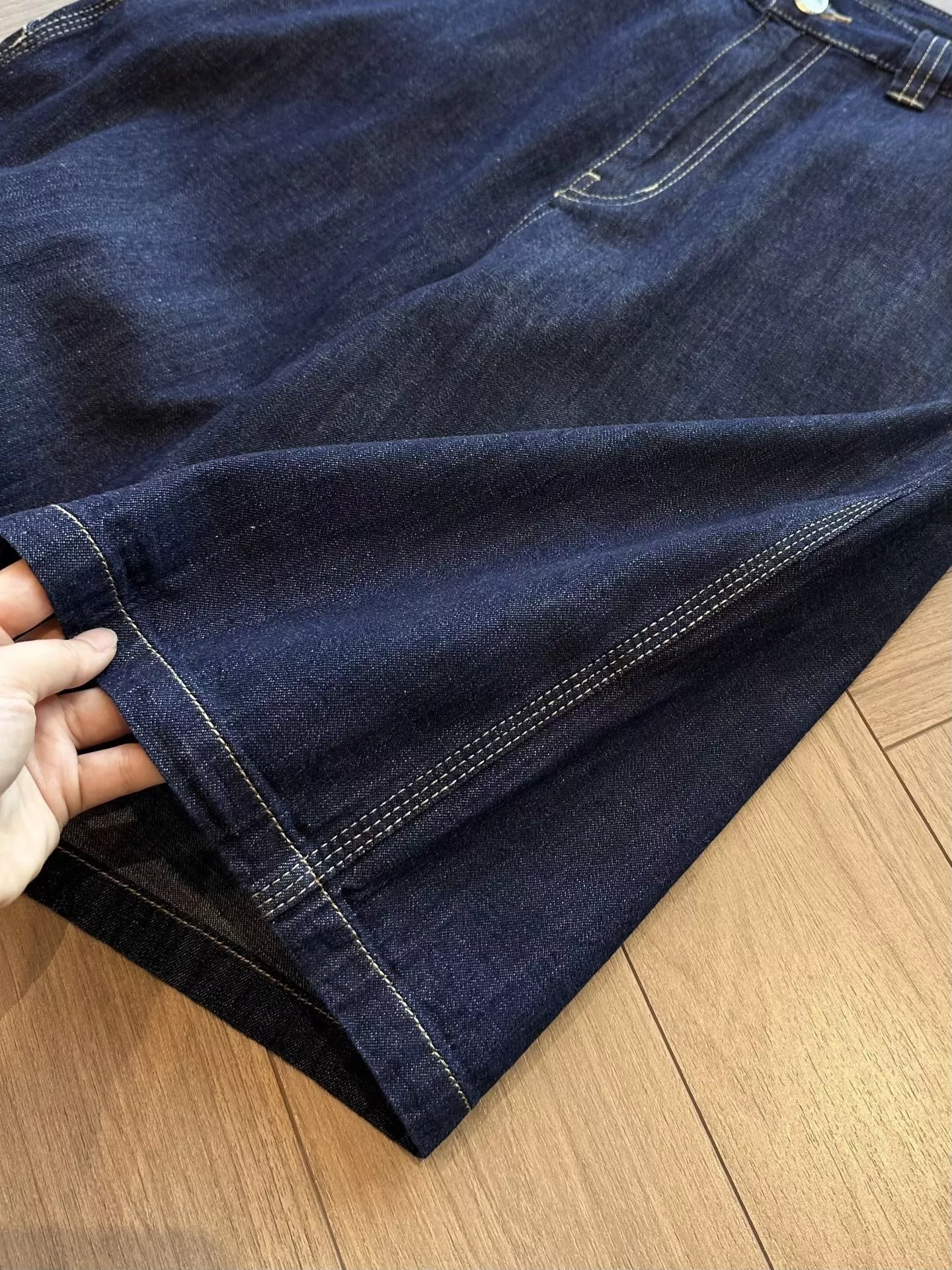 프라다 딥블루 데님 쇼트 팬츠 상세 이미지 35