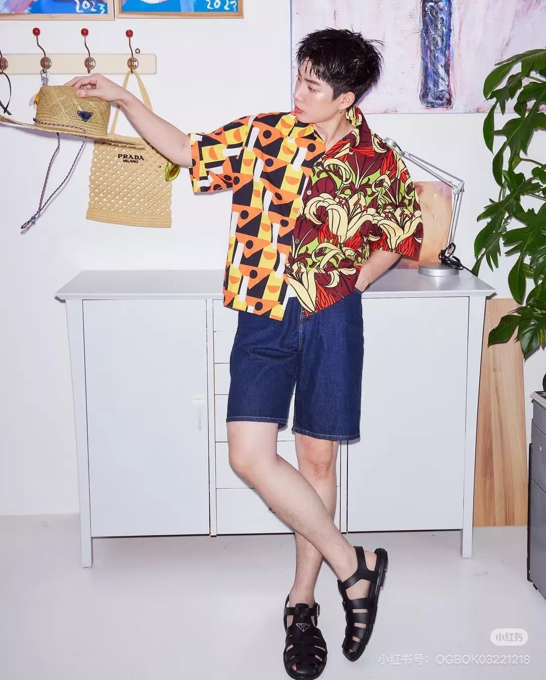 프라다 딥블루 데님 쇼트 팬츠 상세 이미지 48