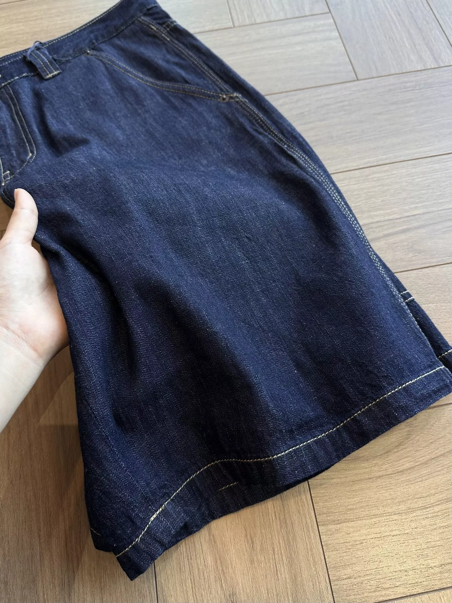 프라다 딥블루 데님 쇼트 팬츠 상세 이미지 27
