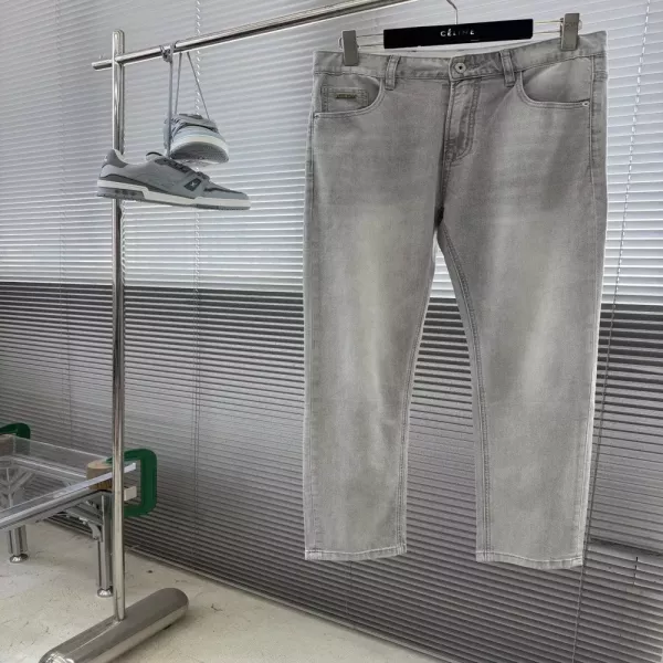버버리 스트레이트 핏 데님 롱팬츠