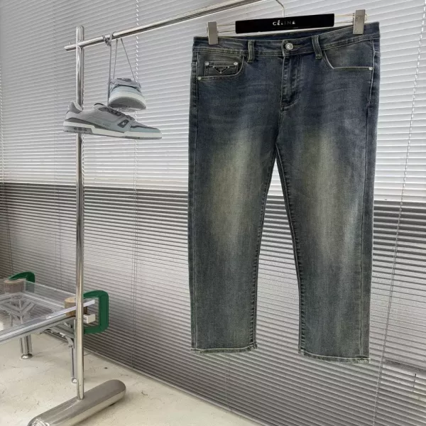 프라다 워싱 데님 팬츠