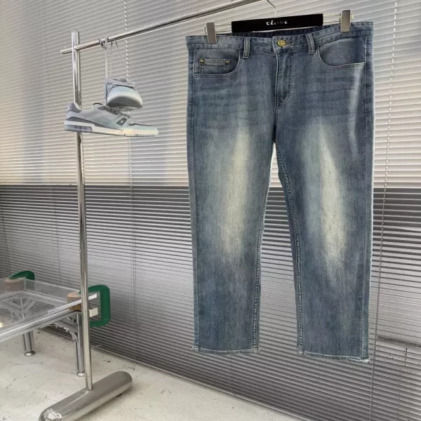 루이비통 남성 슬림핏 스키니 데님 팬츠