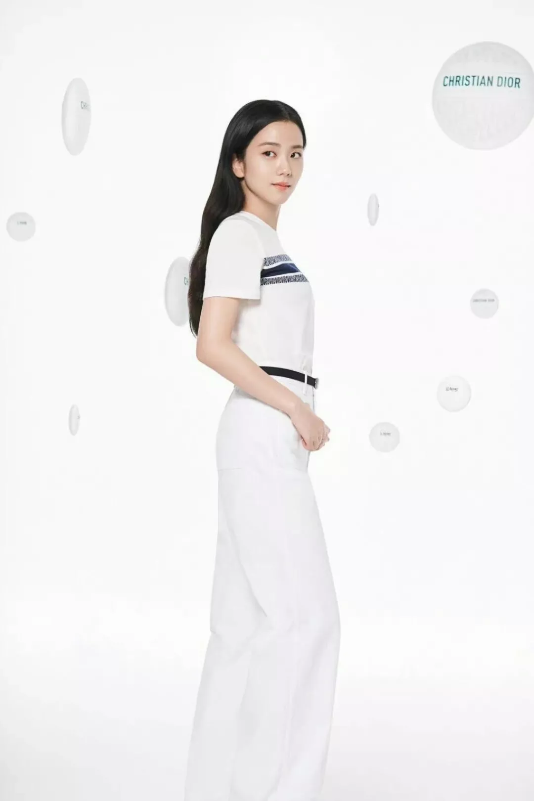 디올 스트라이프 로고 프린트 반소매 티셔츠 상세 이미지 21