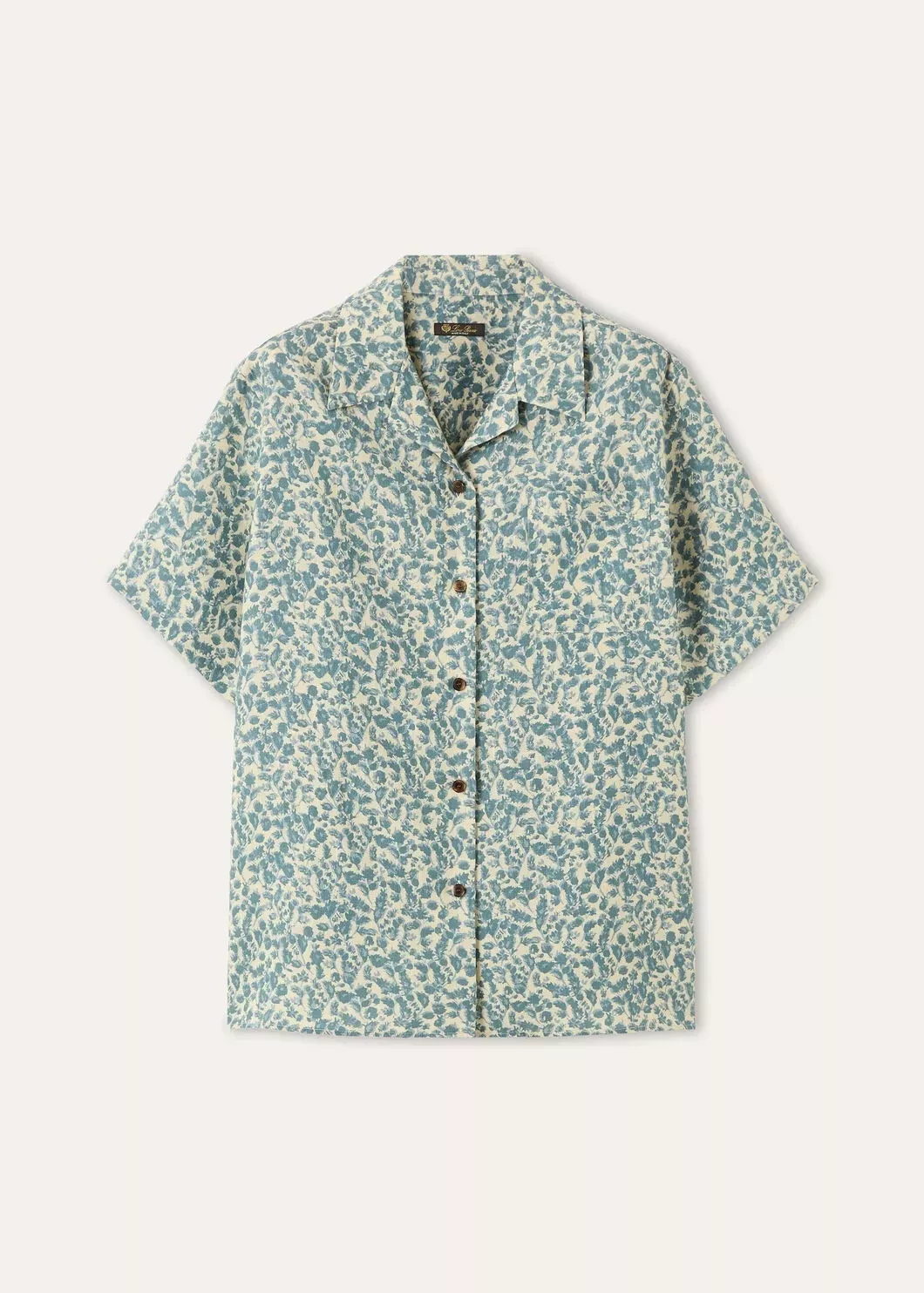 로로피아나 아마 소재 쿠바 칼라 반소매 셔츠 상세 이미지 44