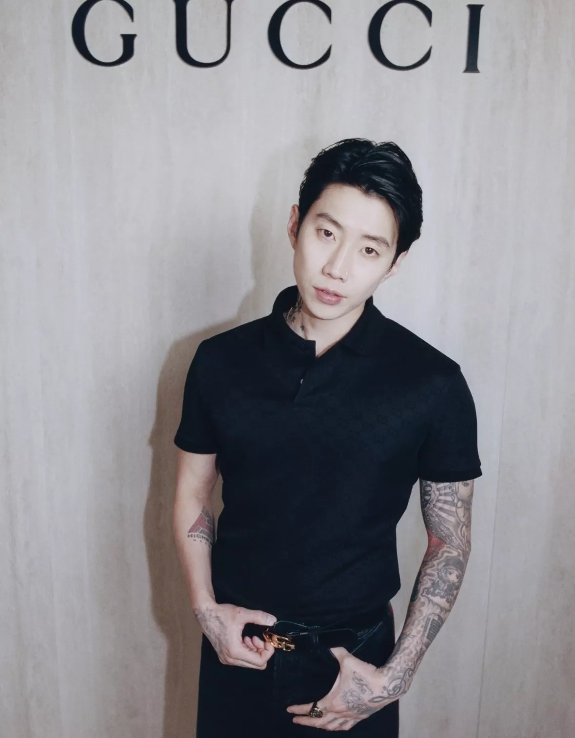 구찌 GG 자카드 반소매 폴로 셔츠 상세 이미지 27