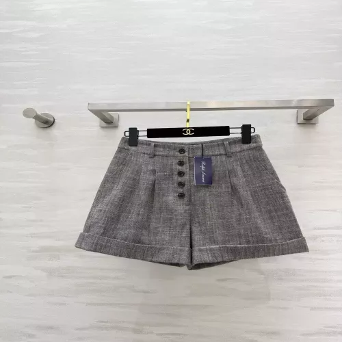 랄프로렌 빈티지 그레이 린넨 하이웨이스트 숏팬츠