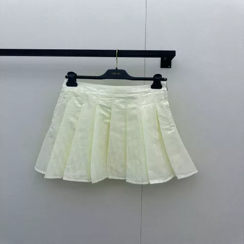 디올 자카드 플리츠 미니 스커트