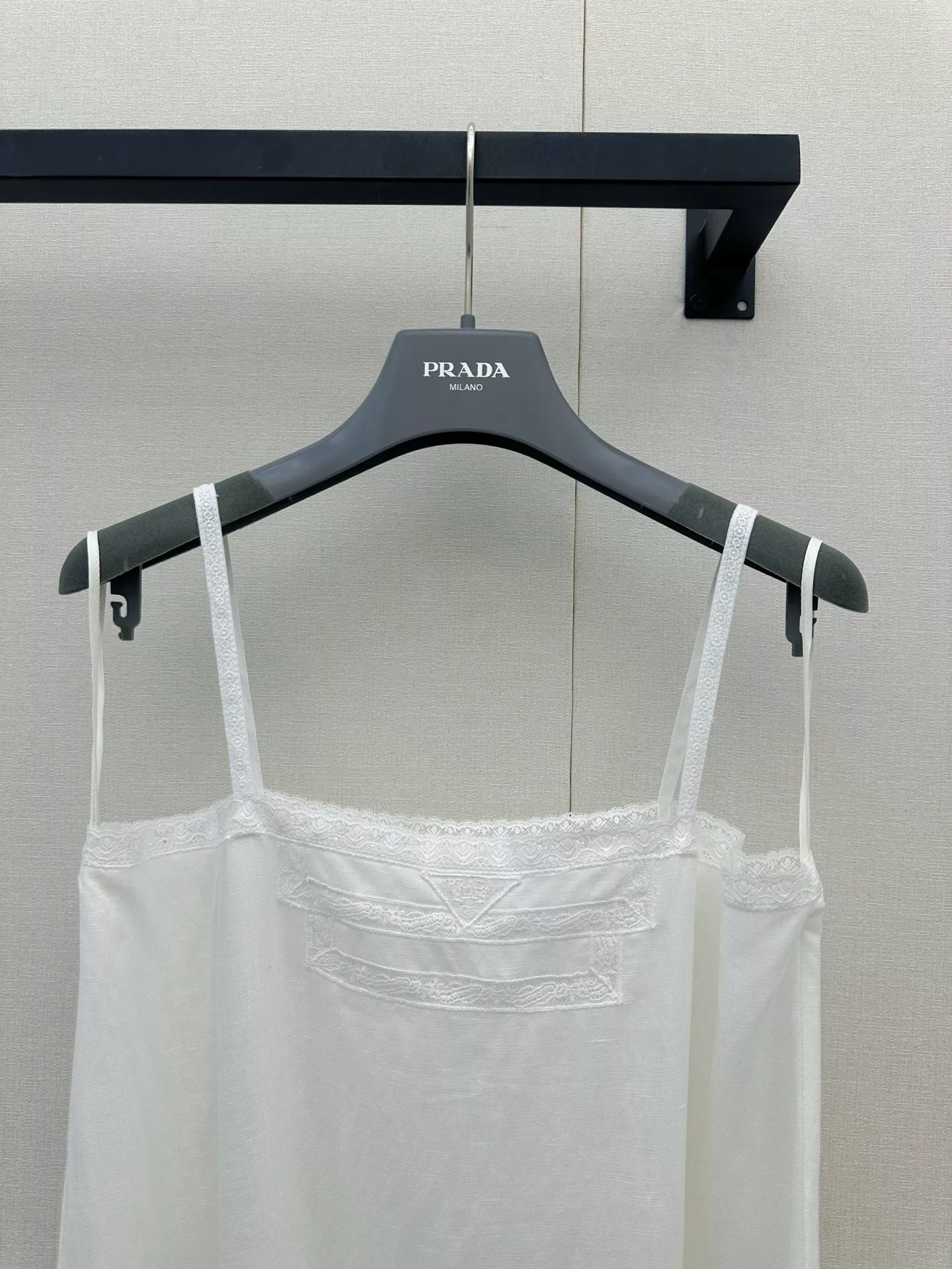 프라다 레이스 디테일 민소매 원피스 상세 이미지 8