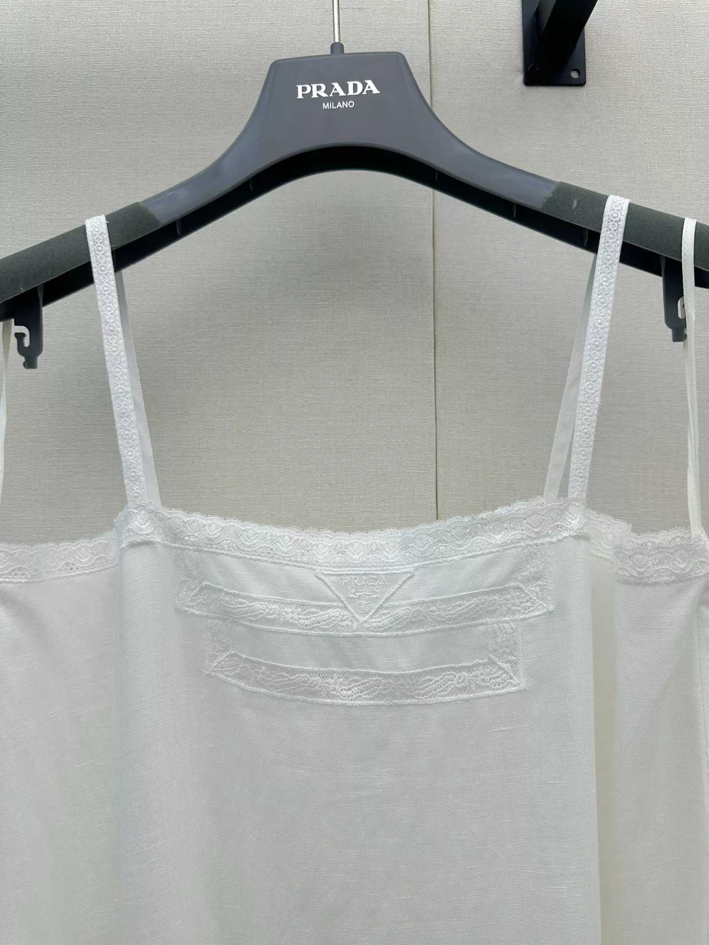 프라다 레이스 디테일 민소매 원피스 상세 이미지 10