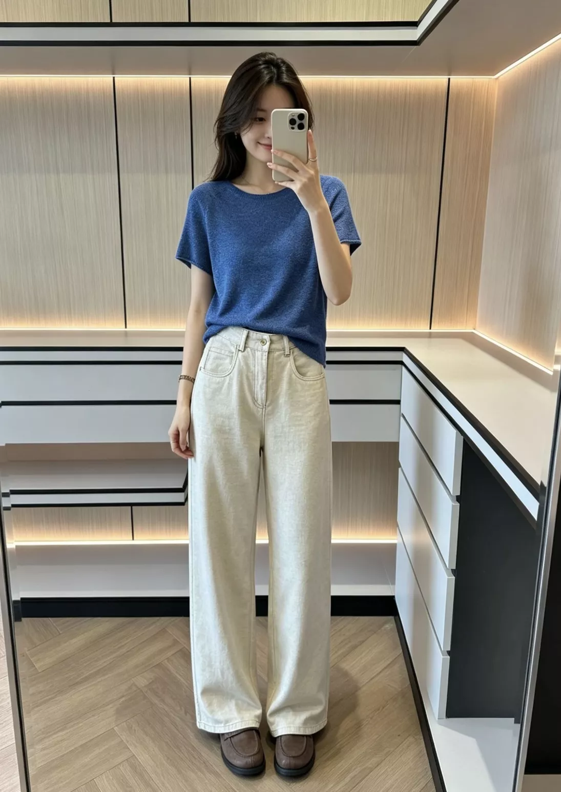브루넬로쿠치넬리 오트밀 컬러 스트레이트 데님 팬츠 상세 이미지 73