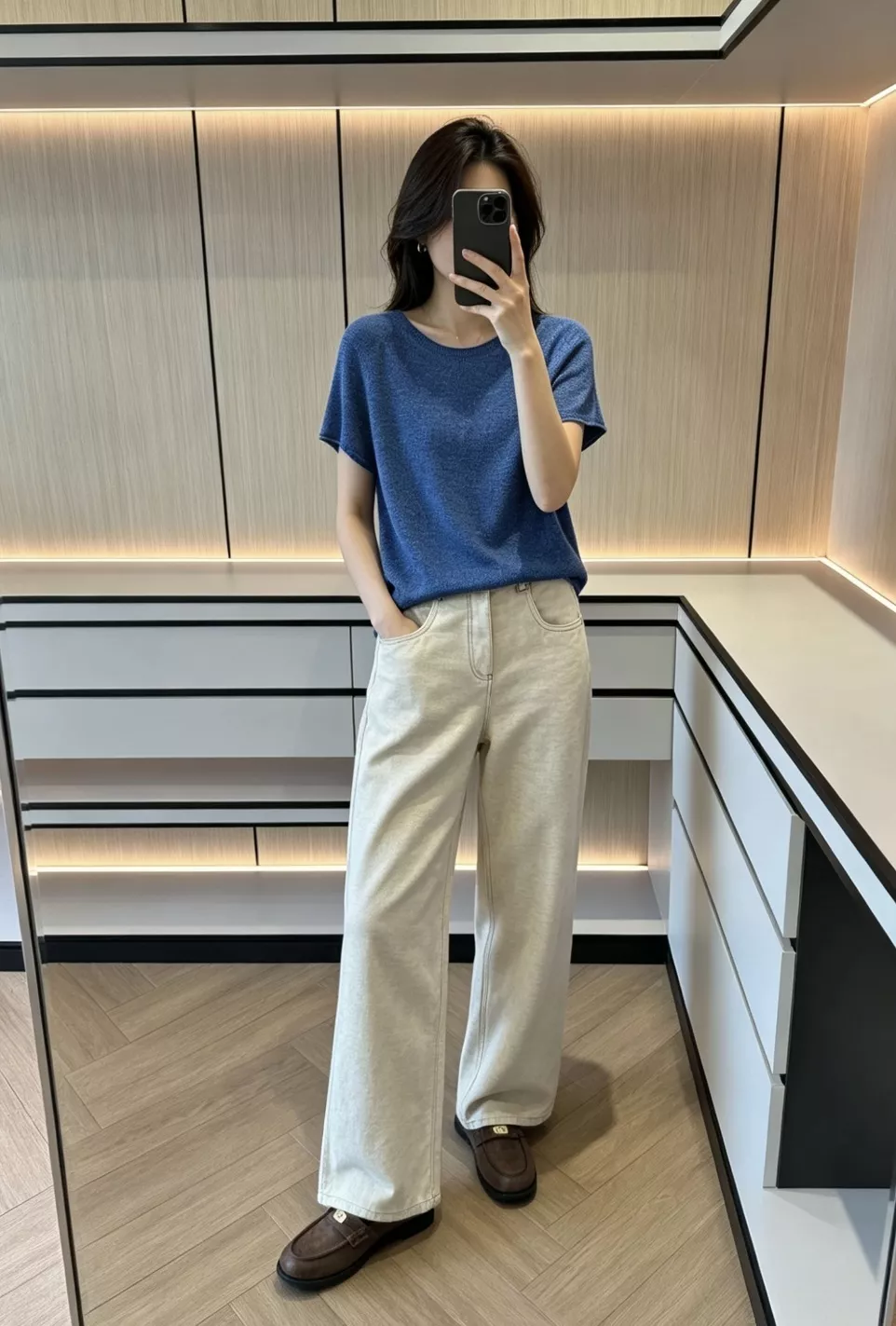 브루넬로쿠치넬리 오트밀 컬러 스트레이트 데님 팬츠 상세 이미지 69
