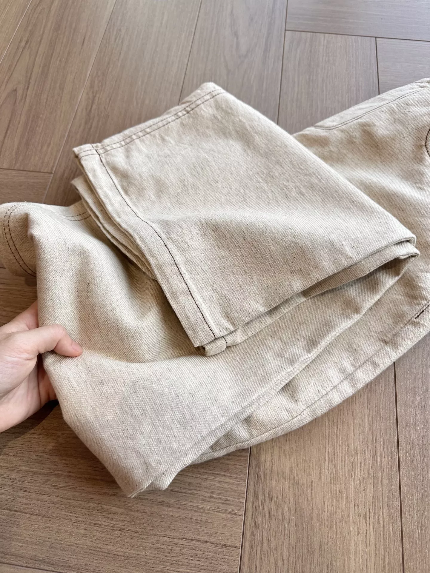 브루넬로쿠치넬리 오트밀 컬러 스트레이트 데님 팬츠 상세 이미지 40