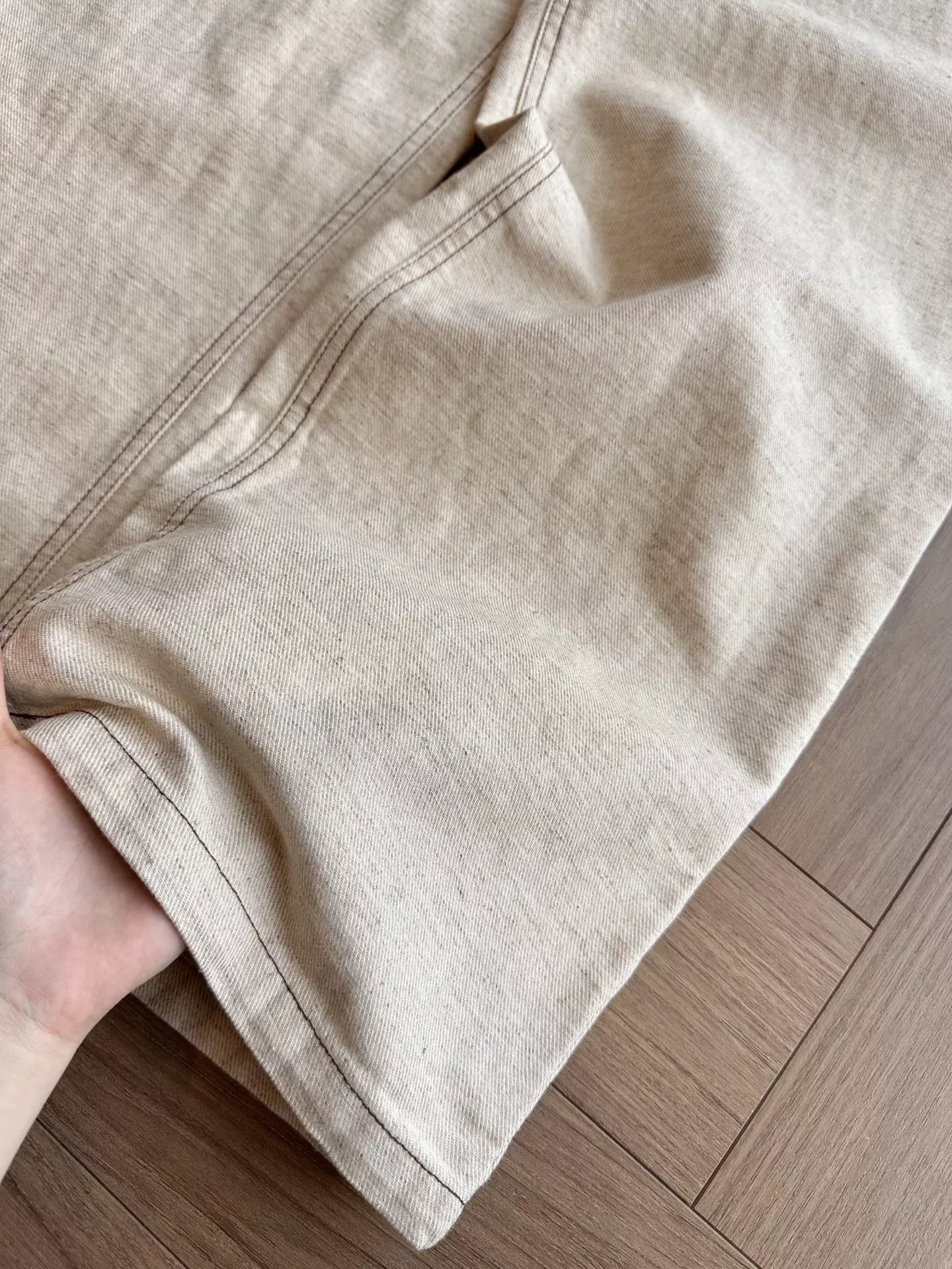 브루넬로쿠치넬리 오트밀 컬러 스트레이트 데님 팬츠 상세 이미지 47