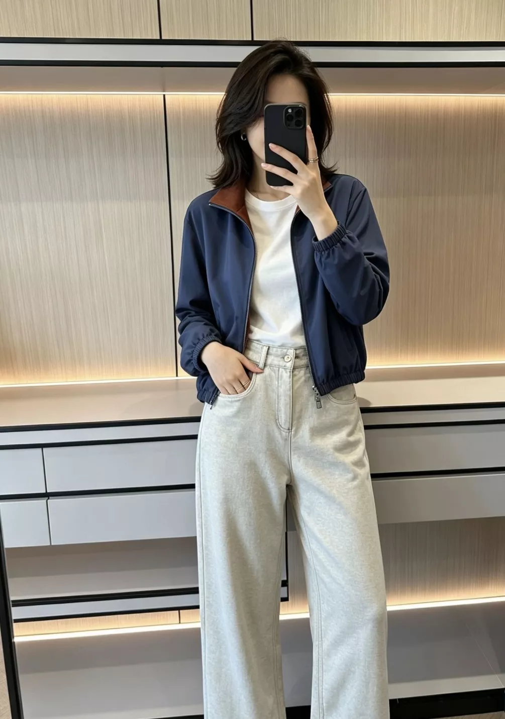 로로피아나 양면 집업 재킷 상세 이미지 83