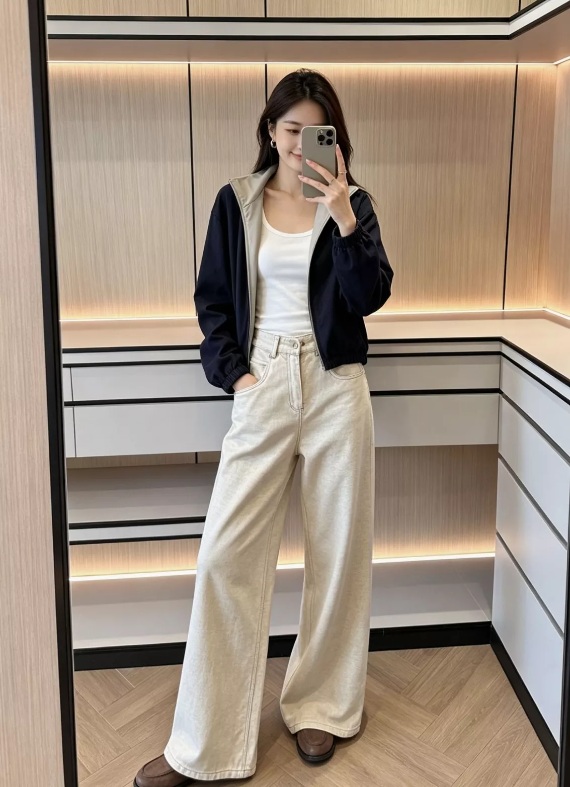 로로피아나 양면 집업 재킷 상세 이미지 92