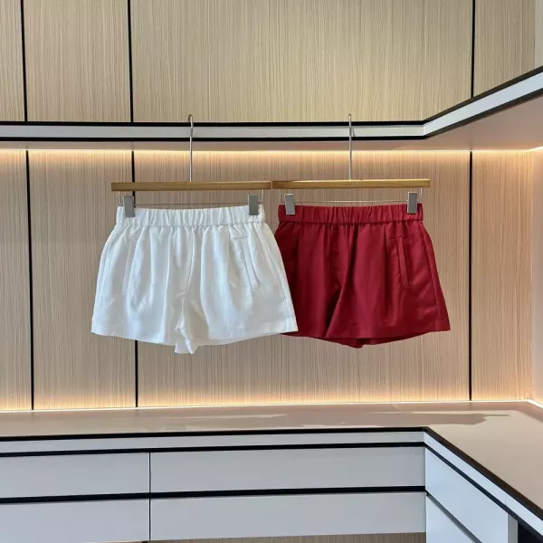 브루넬로쿠치넬리 린넨 혼방 밴딩 하프 팬츠