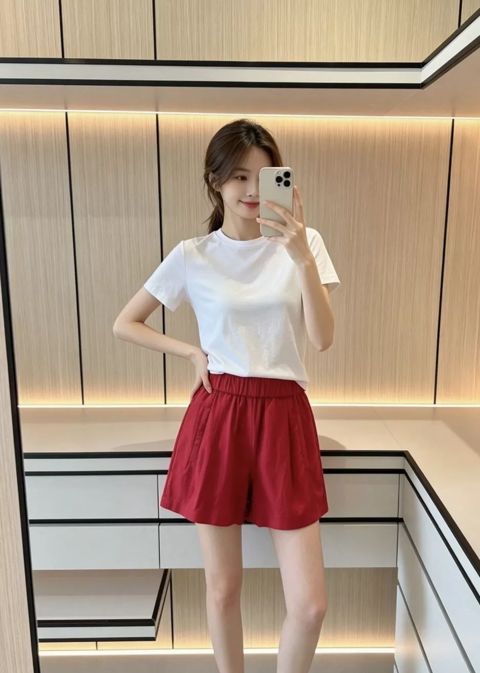 더로우 피마 코튼 반소매 티셔츠 상세 이미지 127