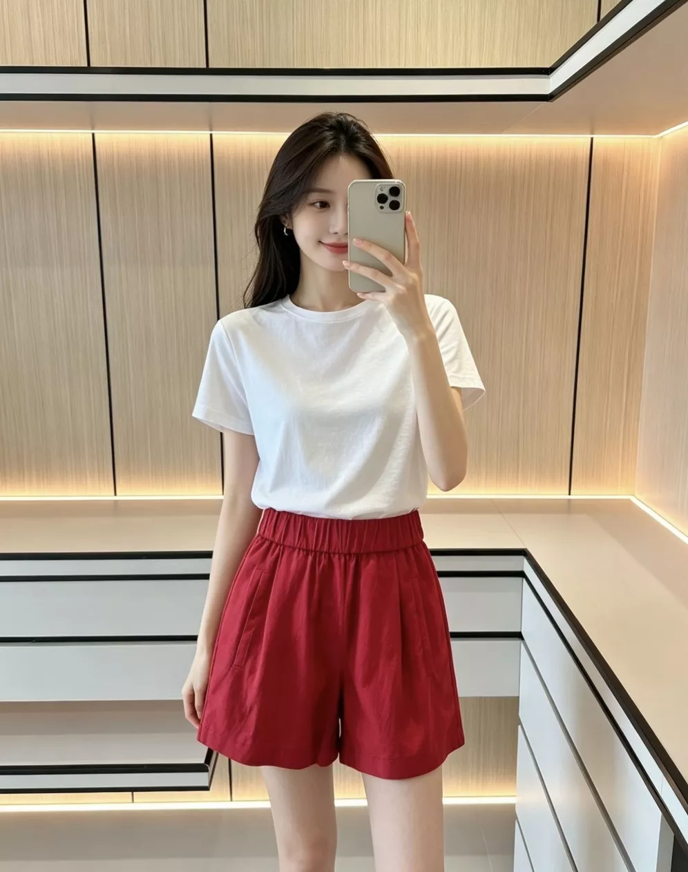 더로우 피마 코튼 반소매 티셔츠 상세 이미지 125