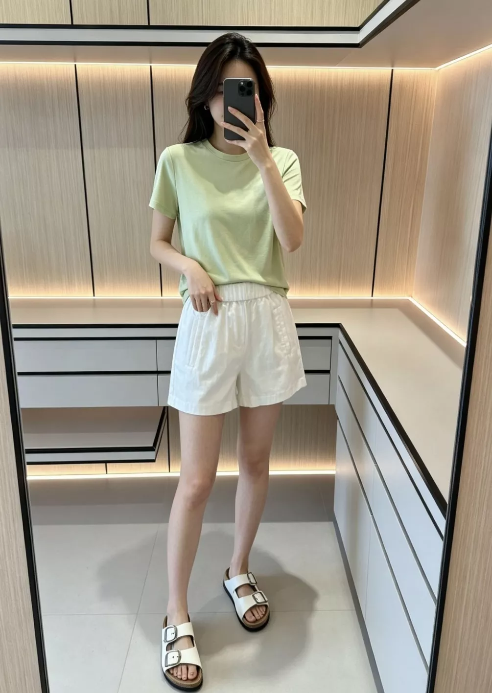 더로우 피마 코튼 반소매 티셔츠 상세 이미지 110