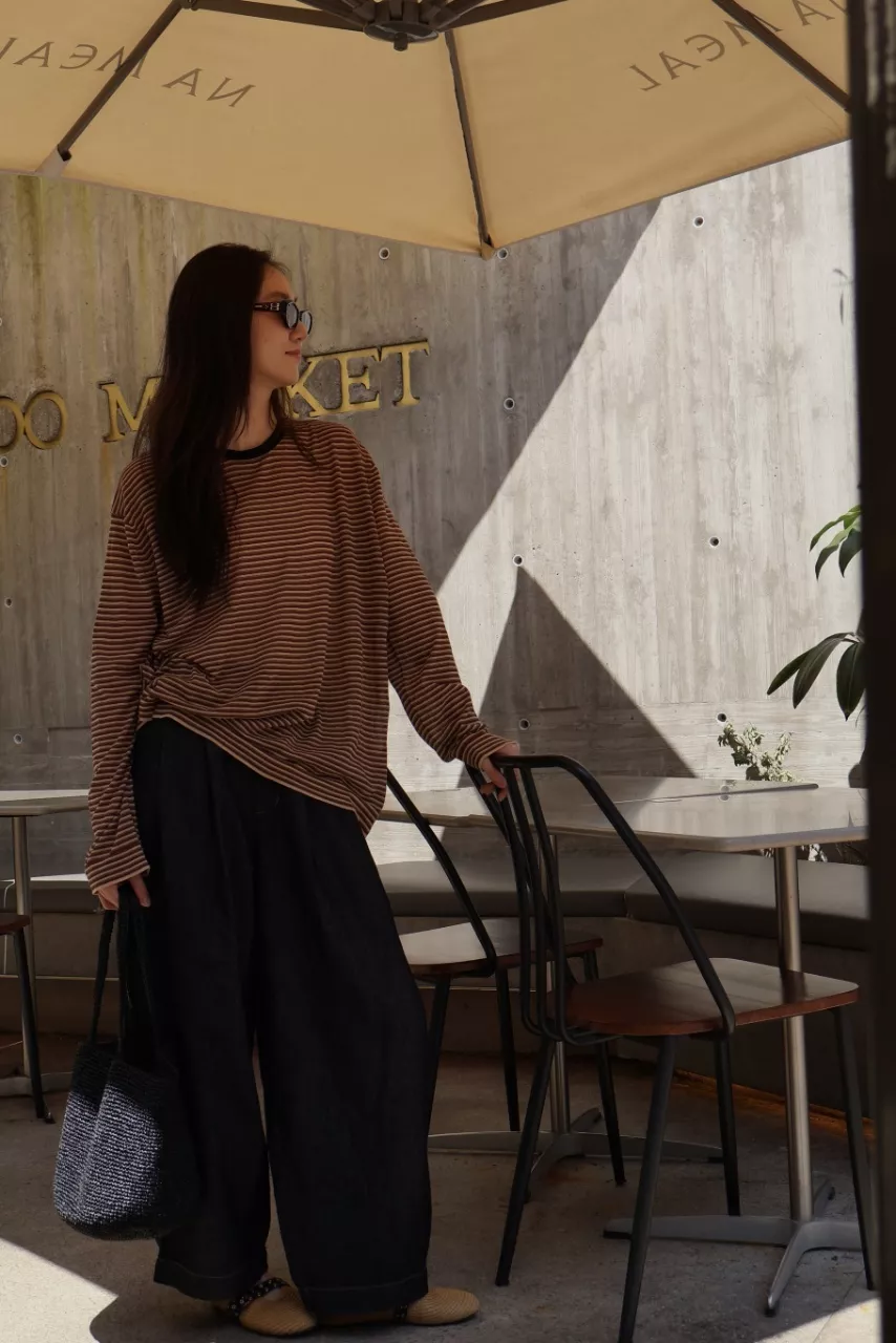 브루넬로쿠치넬리 입체 턱 디테일 와이드 데님 팬츠 상세 이미지 75