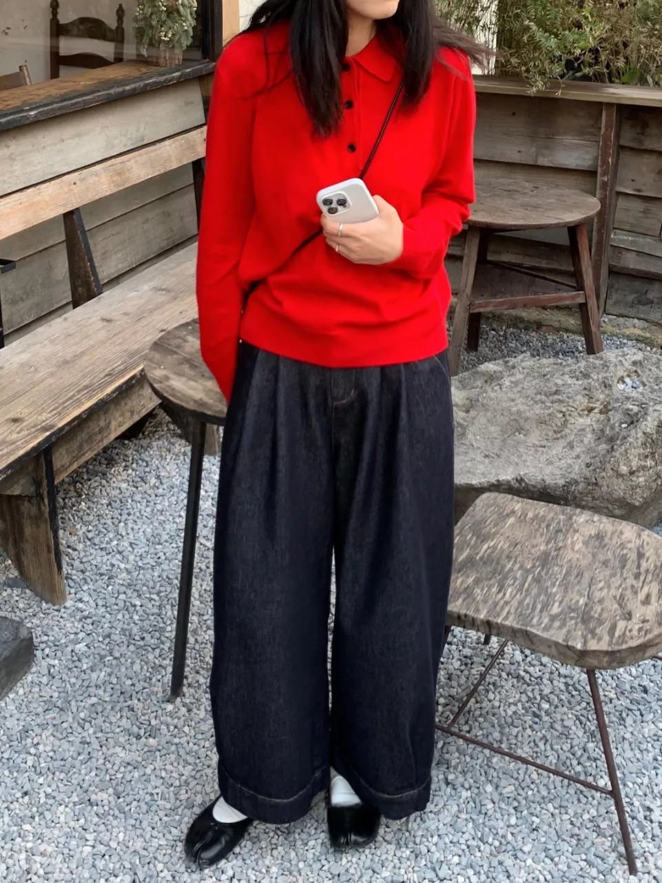 브루넬로쿠치넬리 입체 턱 디테일 와이드 데님 팬츠 상세 이미지 10