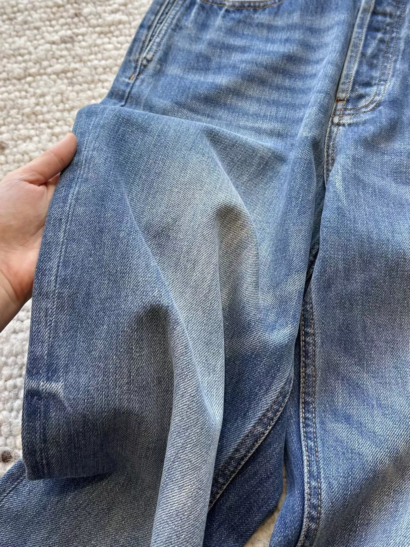 입생로랑 복고 워싱 스트레이트 데님 팬츠 상세 이미지 42