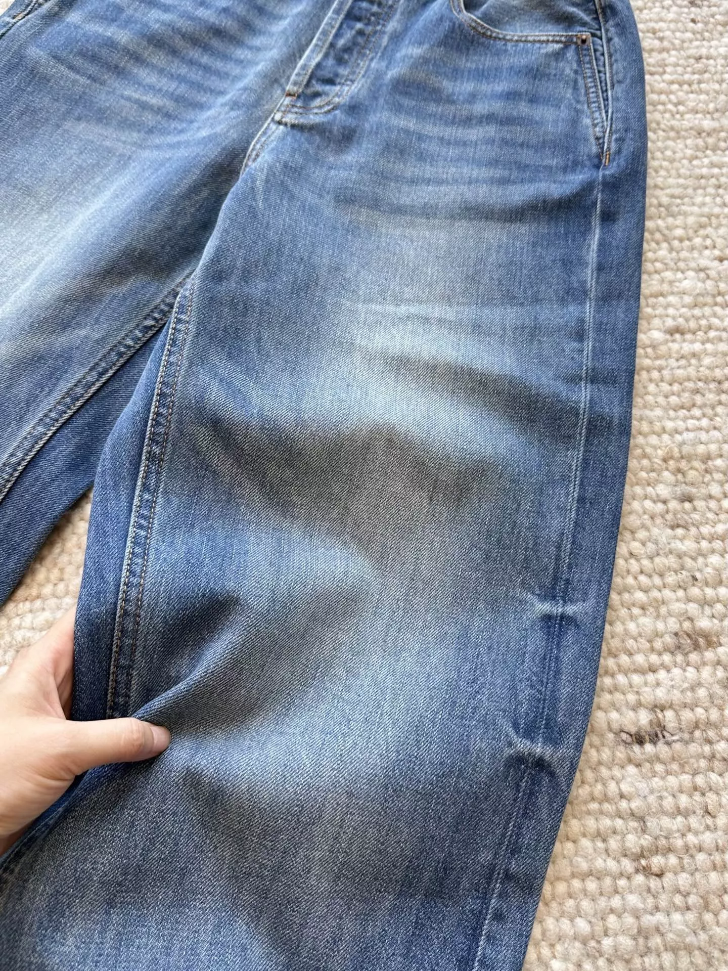 입생로랑 복고 워싱 스트레이트 데님 팬츠 상세 이미지 36
