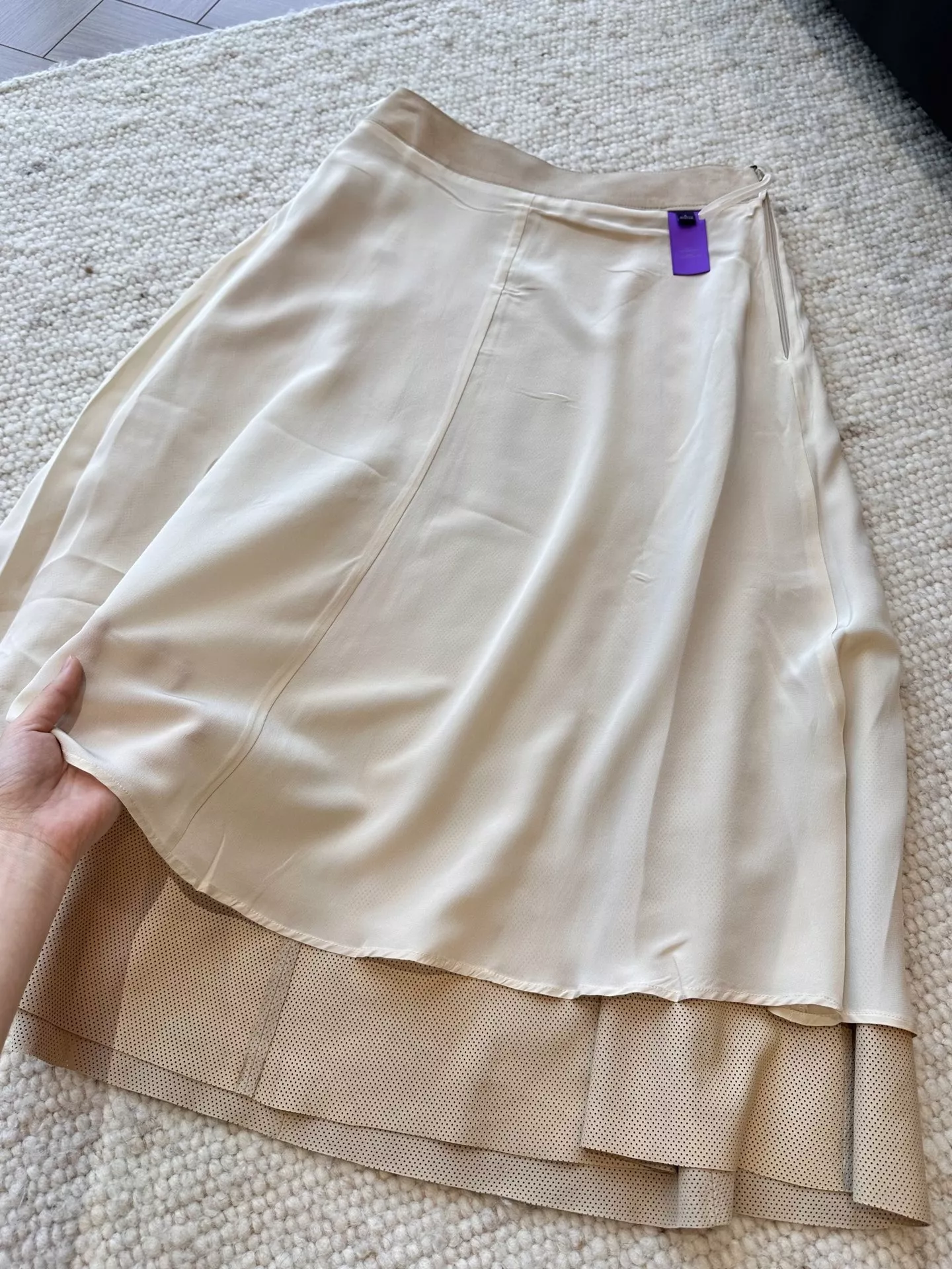 랄프로렌 반스웨이드 양가죽 미디 스커트 상세 이미지 69