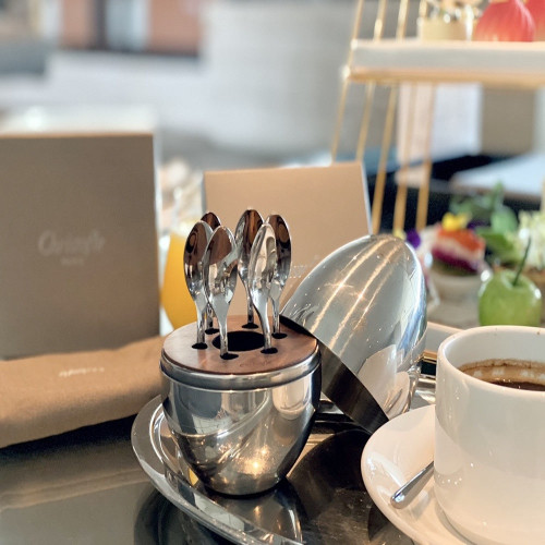 크리스토플 미니 에그 커피 디저트 스푼 세트