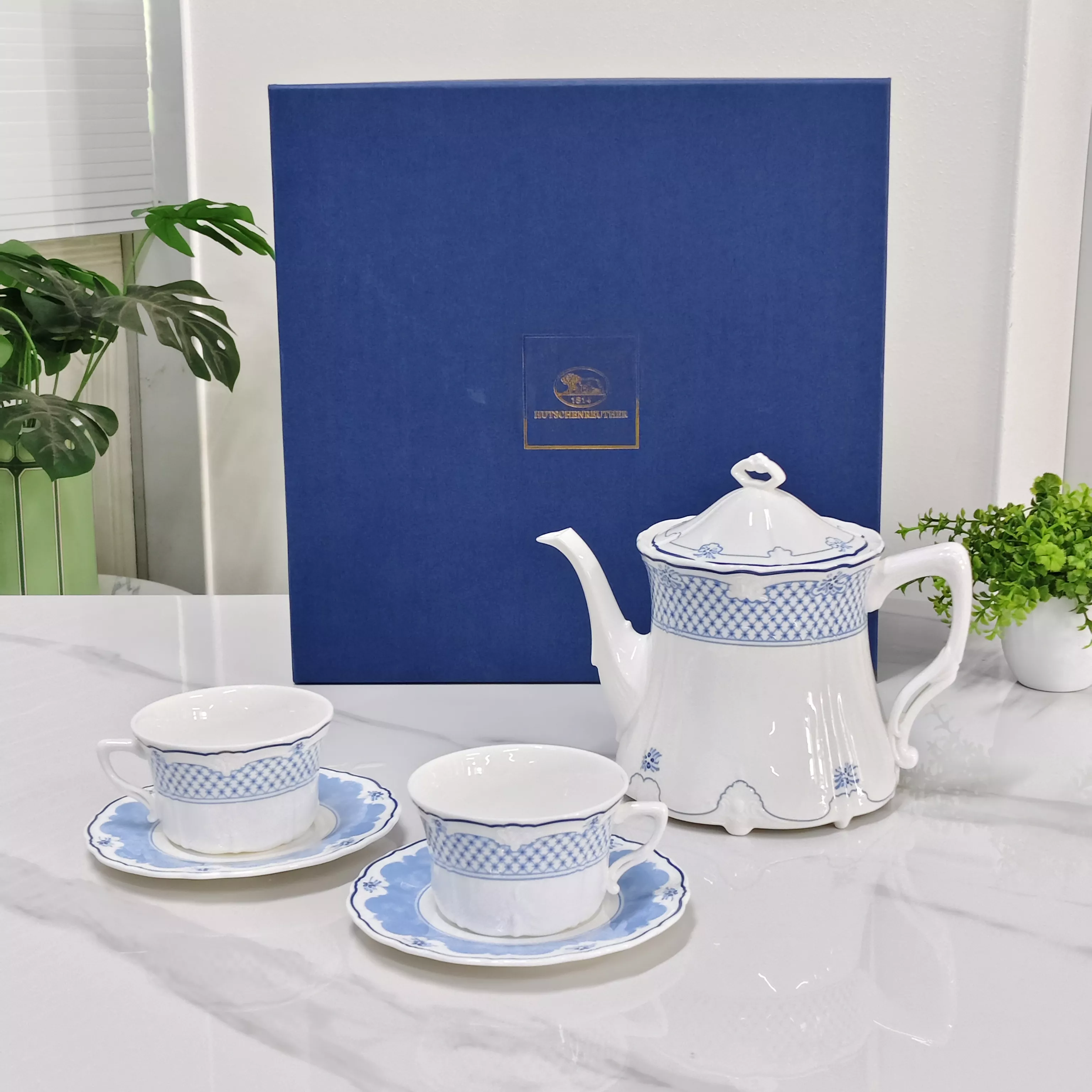 후첸로이터 찻주전자와 찻잔 2인 세트 상세 이미지 2