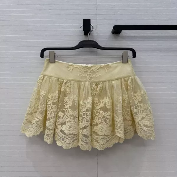 짐머만 레이스 플레어 미니 스커트