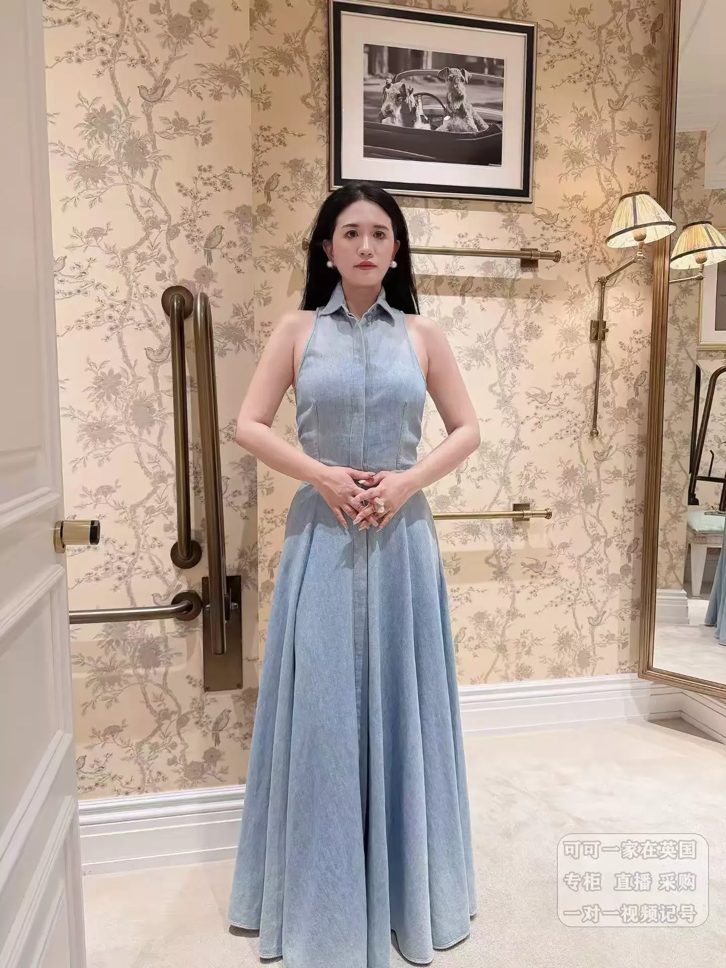 랄프로렌 데님 민소매 원피스 상세 이미지 13