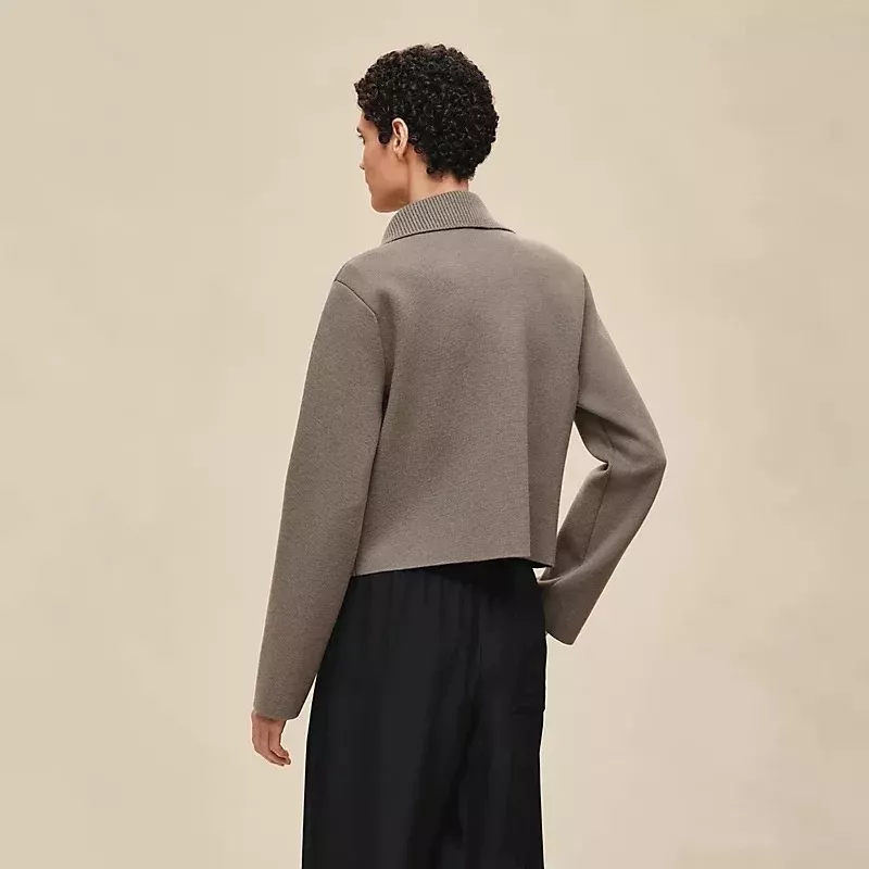 에르메스 클래식 플립 칼라 집업 재킷 상세 이미지 21