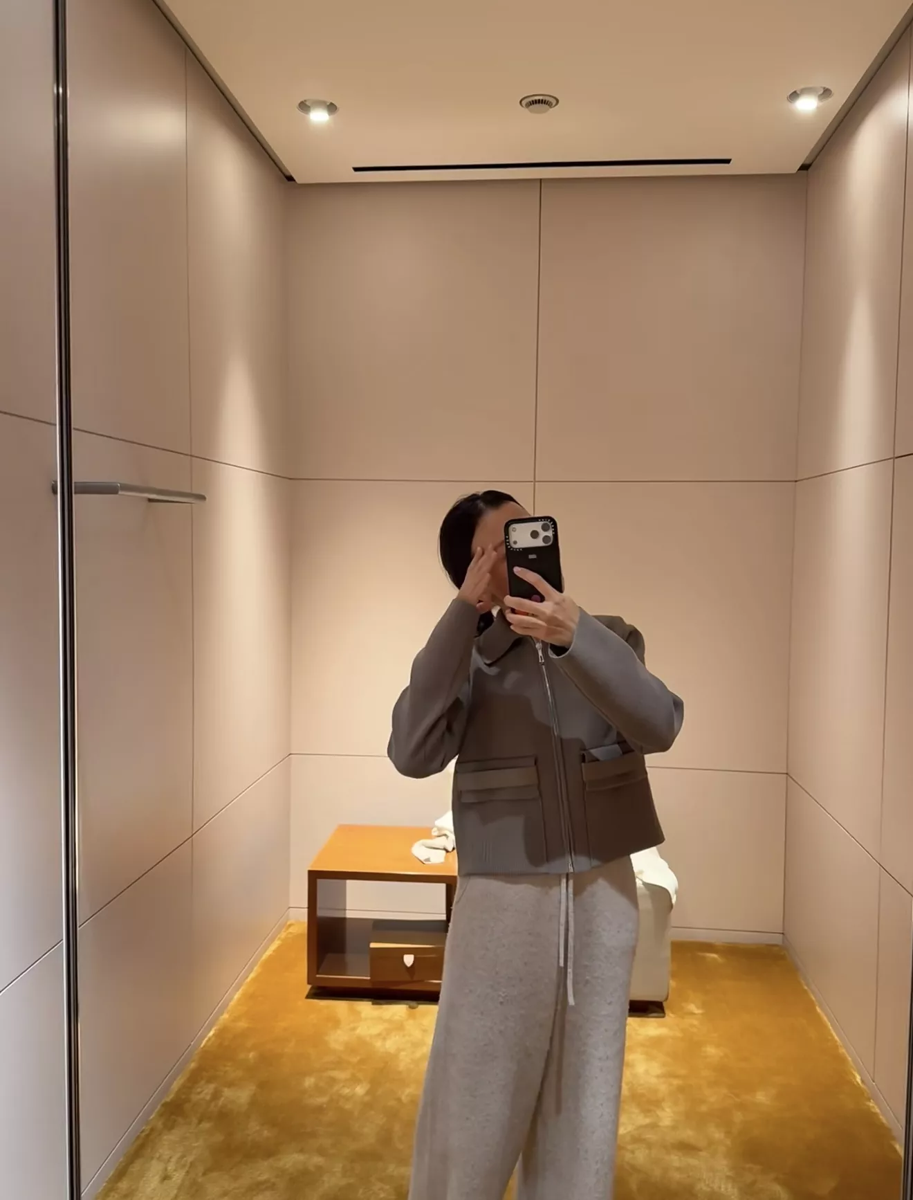 에르메스 클래식 플립 칼라 집업 재킷 상세 이미지 14