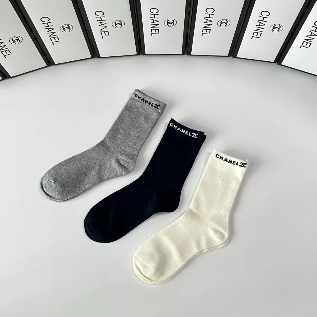 샤넬 클래식 울 미디 길이 양말 상세 이미지 2