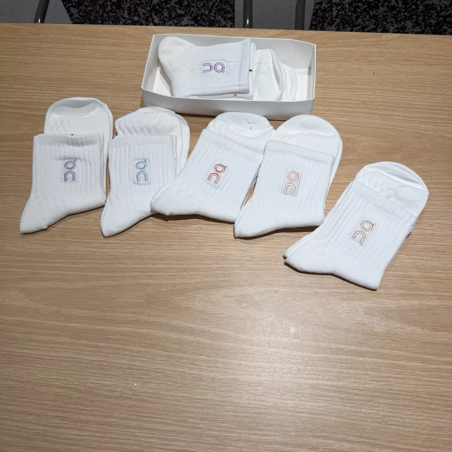 온러닝 커플 코튼 장목 양말 5종 선물박스 세트 상세 이미지 3