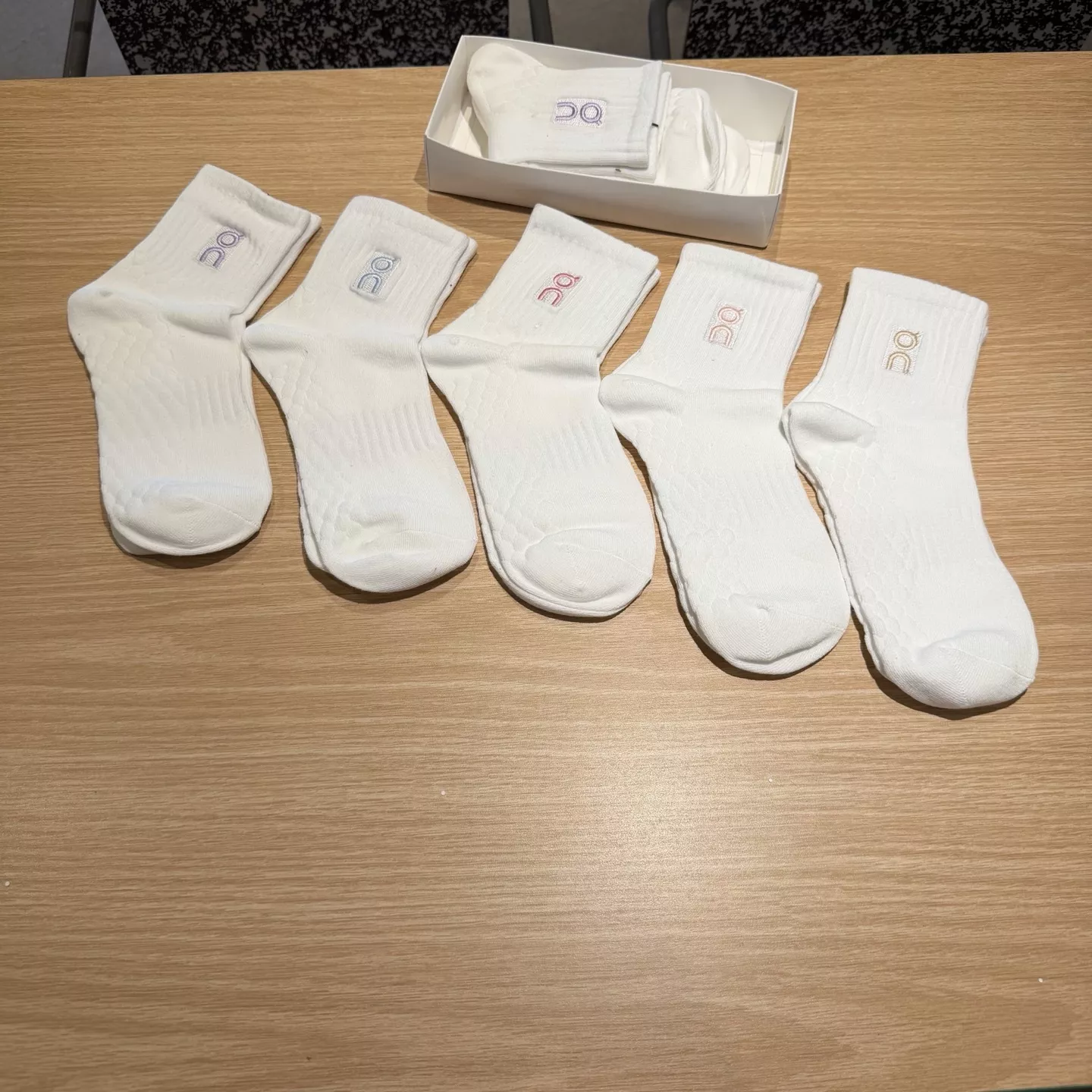 온러닝 커플 코튼 장목 양말 5종 선물박스 세트 상세 이미지 2