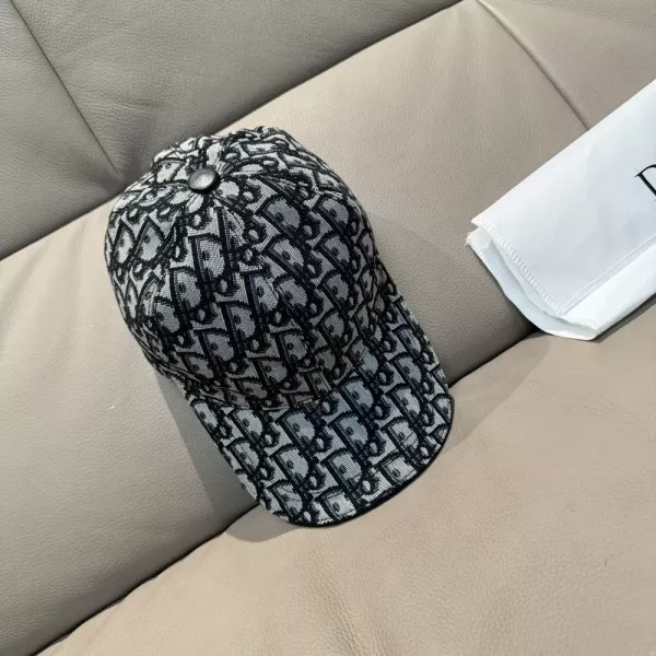 디올 오블리크 패턴 볼캡
