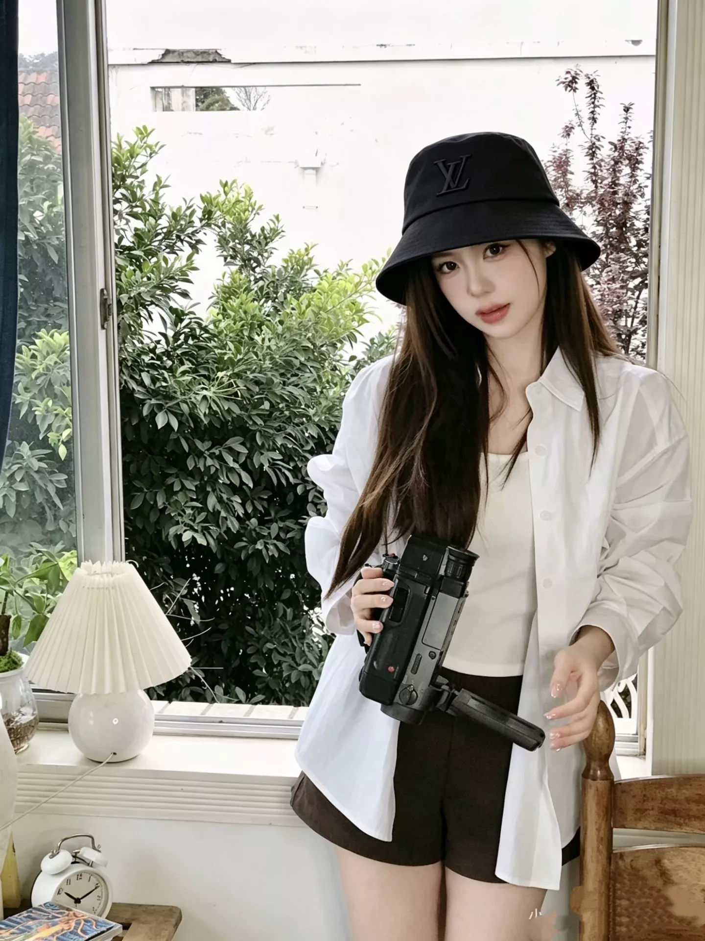 루이비통 자수 로고 버킷햇 상세 이미지 8