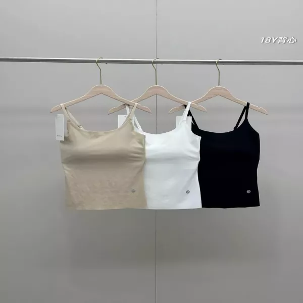 룰루레몬 여성 쿨링 브라 일체형 끈나시 탑