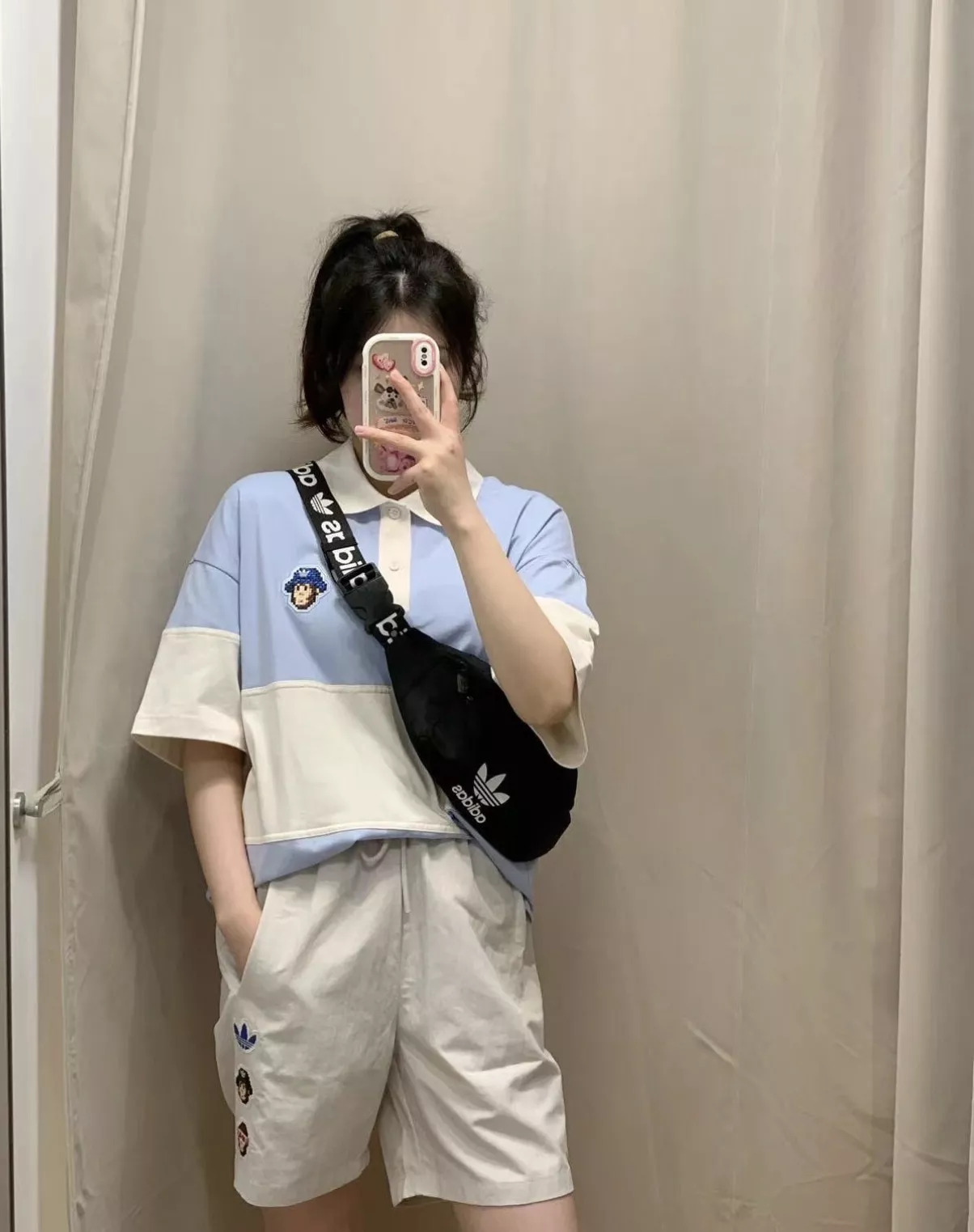 아디다스 몽키킹덤 협업 로고 드로스트링 캐주얼 쇼츠 상세 이미지 24