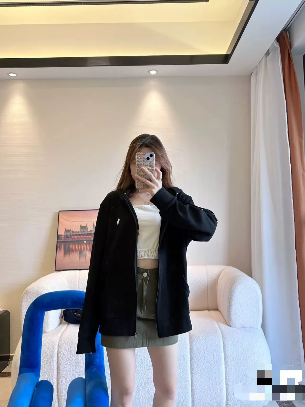 랄프로렌 자수 로고 집업 후드 재킷 상세 이미지 23
