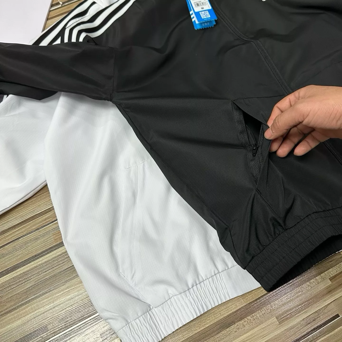 아디다스 삼선 디테일 자외선 차단 집업 재킷 상세 이미지 8