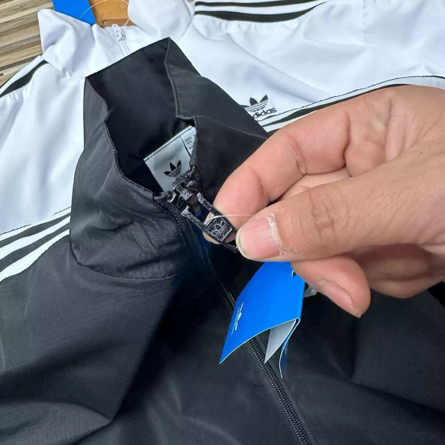 아디다스 삼선 디테일 자외선 차단 집업 재킷 상세 이미지 12