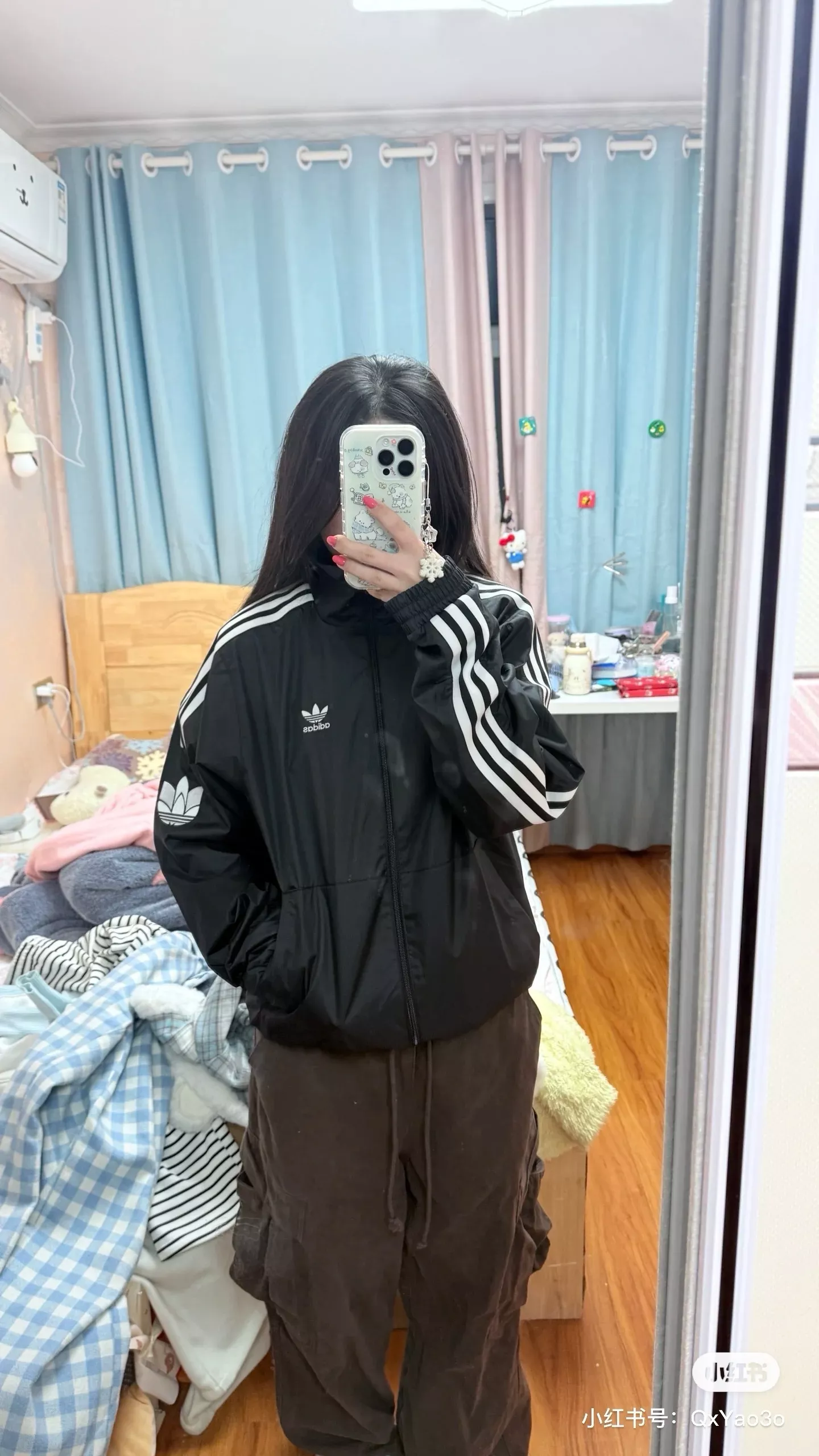 아디다스 삼선 디테일 자외선 차단 집업 재킷 상세 이미지 18