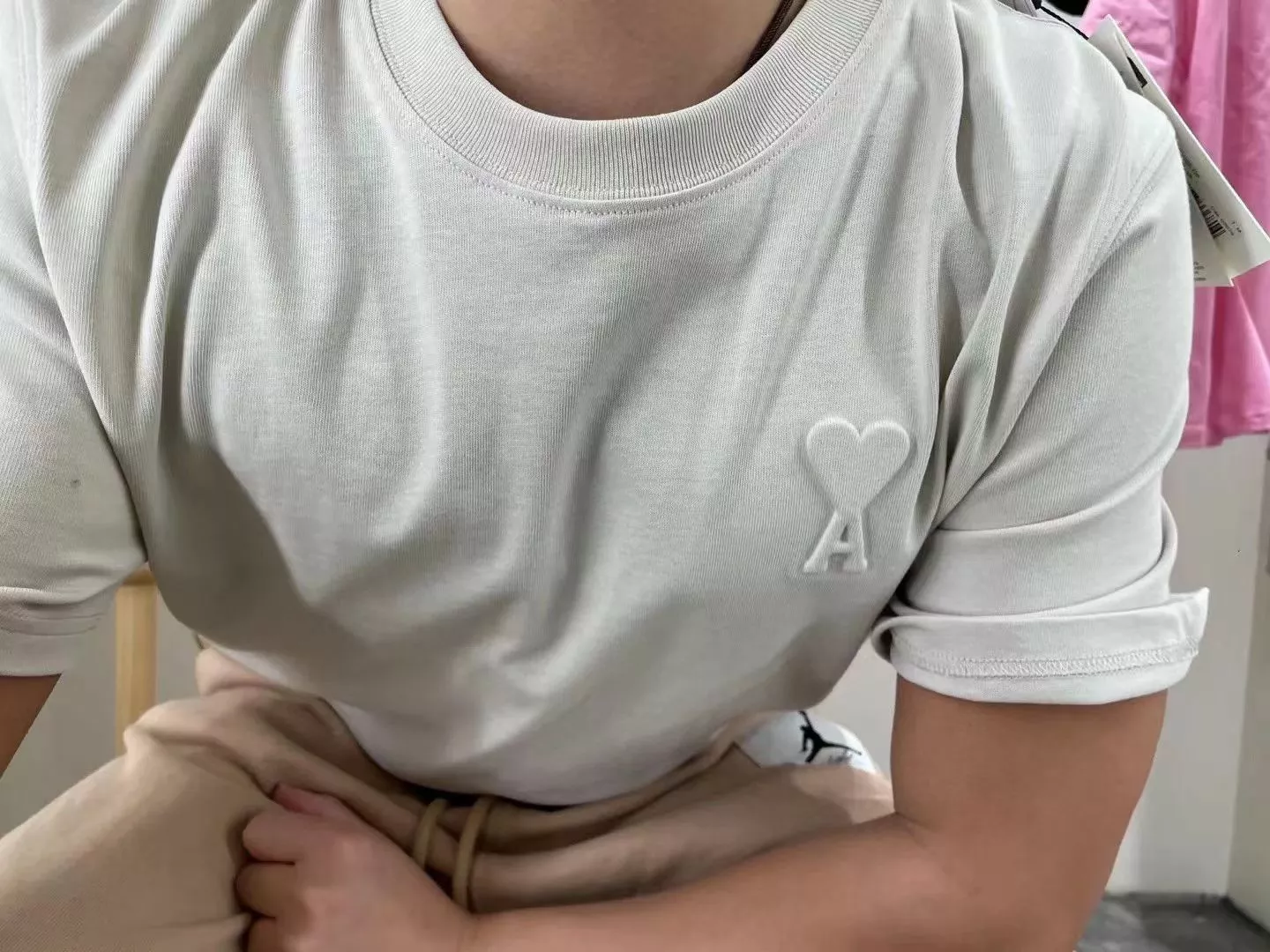 아미 3D 엠보 반소매 티셔츠 상세 이미지 36