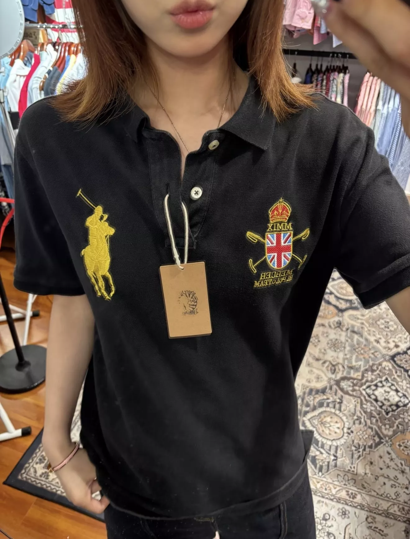 랄프로렌 피케 코튼 자수 카라 티셔츠 상세 이미지 28
