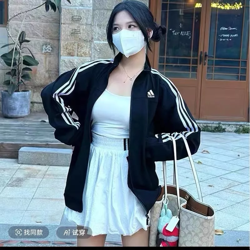 아디다스 삼선 스탠드 칼라 집업 재킷 상세 이미지 21